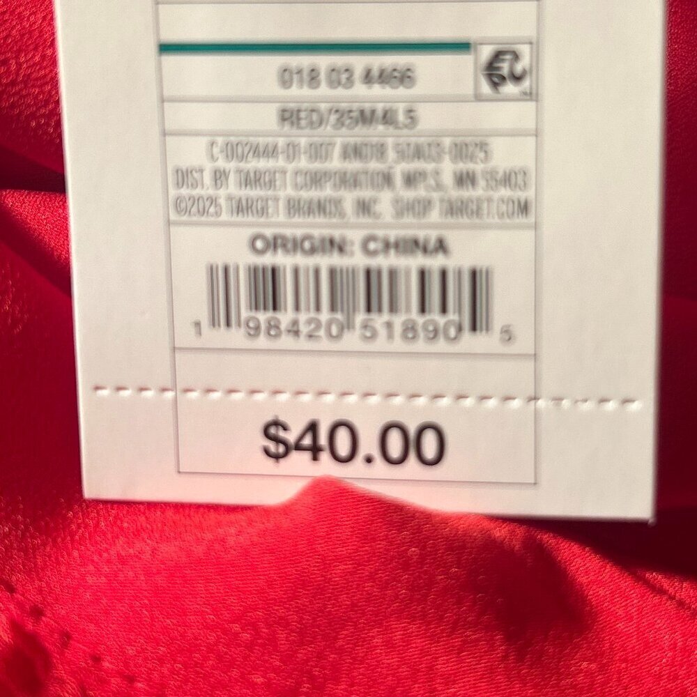 a new day  NWT Red Ruffled Midi Dress Fairy Boho Feminine Cottage Wedding Dressy - Picture 9 of 10